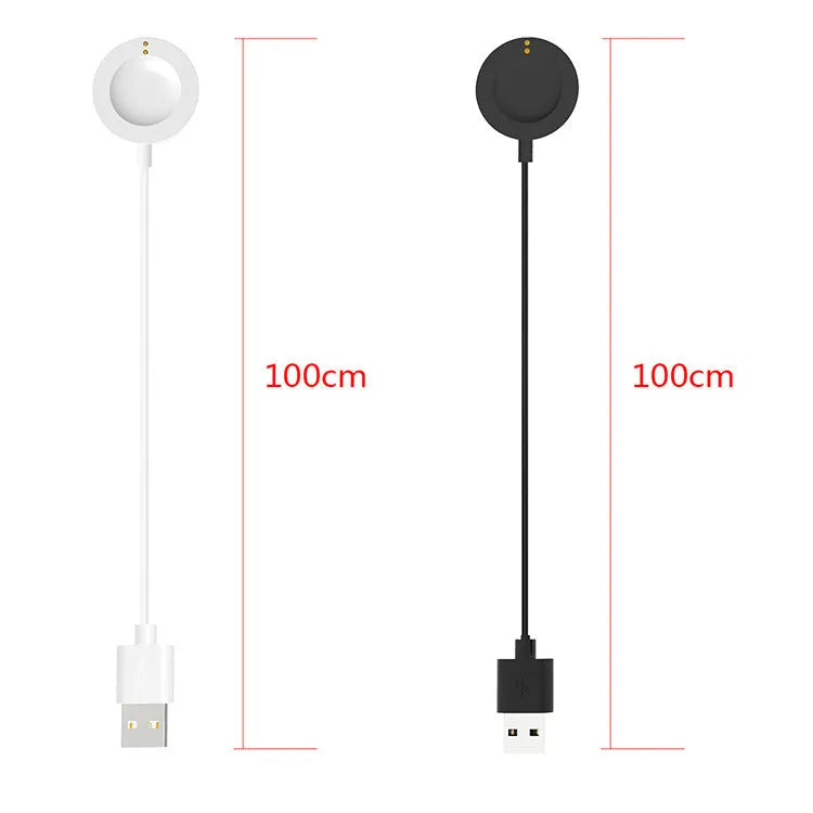 Compact ABS charging cable for Michael Kors smartwatch in white, size 8cm
