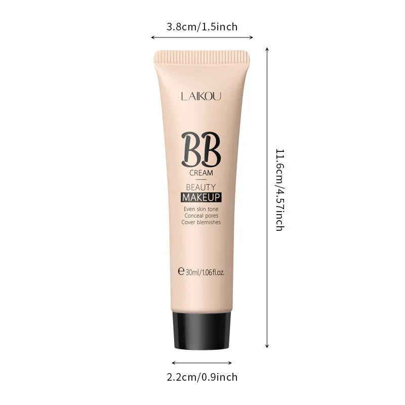Natural Makeup Hose BB Cream 30ml tube in nine shade options from light to dark.