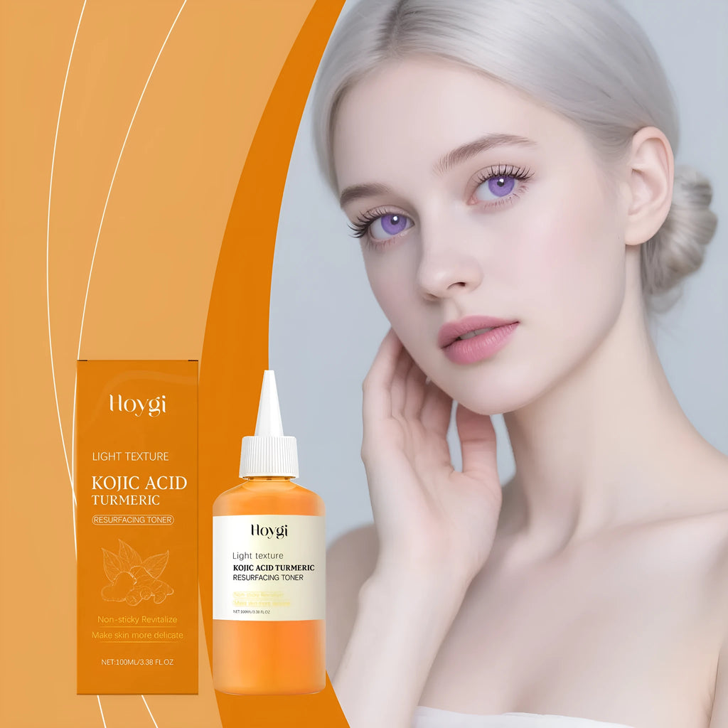 100ml turmeric moisturising water facial skin toner in 4.3x13.4cm packaging