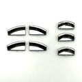 Glitter black decorative sticker for car window lift button modification made from ABS plastic