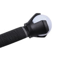 Black aluminium golf ball picking device with clip attachment, 60g weight