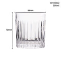 Crystal whiskey shot glass with thick bottom in one of ten colour style options.