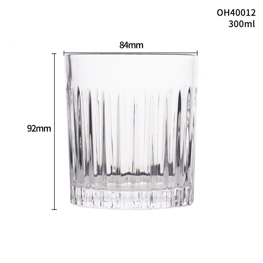 Crystal whiskey shot glass with thick bottom in one of ten colour style options.