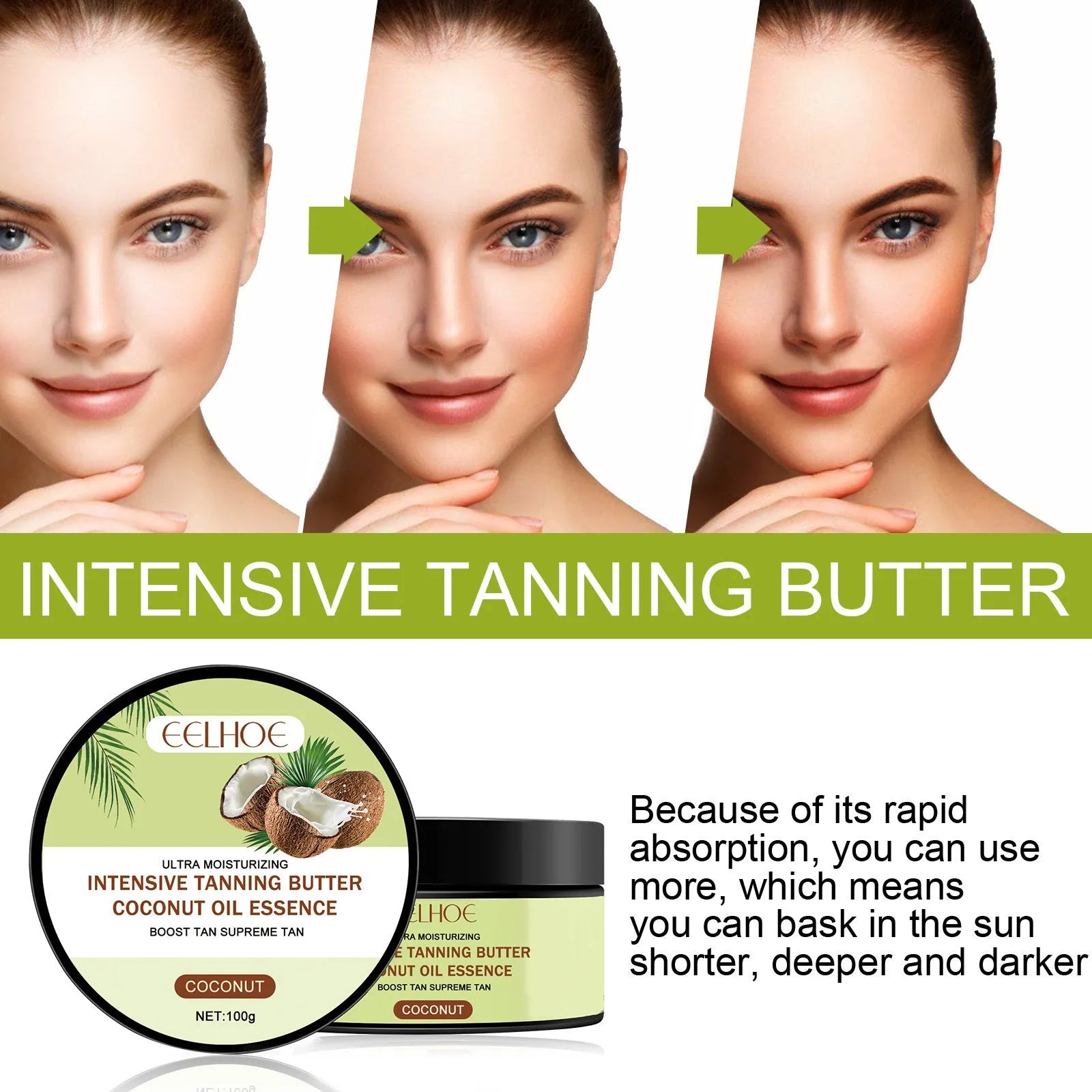 Help Black Frost blackening cream in 100g container with coconut oil and aloe extract formula