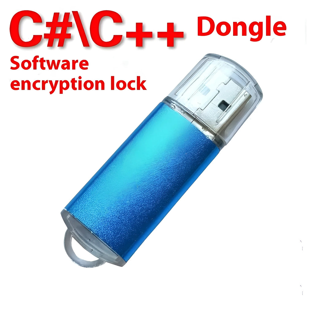 Metal shell USB encryption dongle for software protection with colour options including black, blue, gold, green, purple, red, and rose red.
