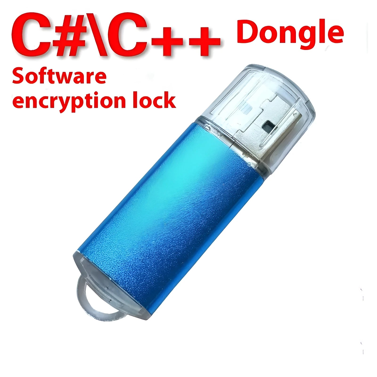 Metal shell USB encryption dongle for software protection with colour options including black, blue, gold, green, purple, red, and rose red.