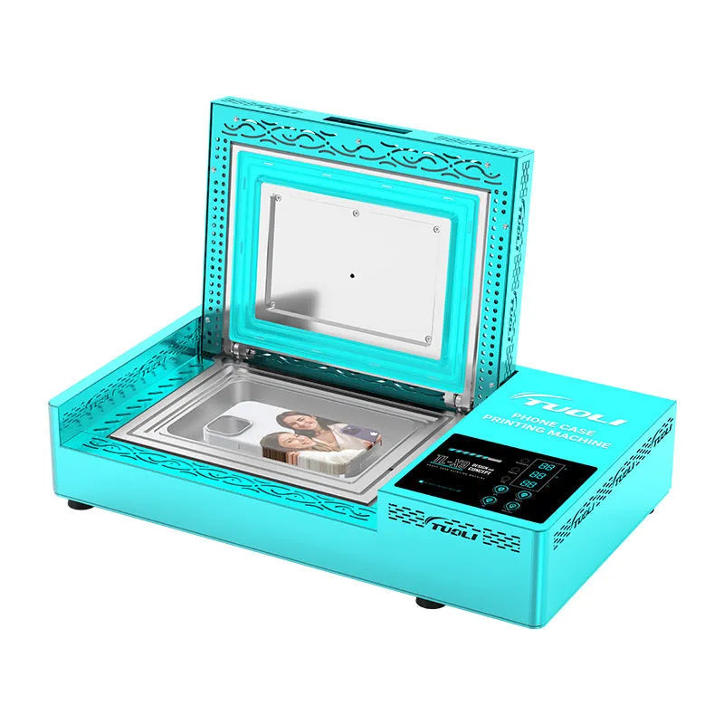 Metal phone case transfer printing press machine for thermal transfer customization