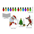 Christmas elk reflective magnetic car decoration sticker in cartoon style