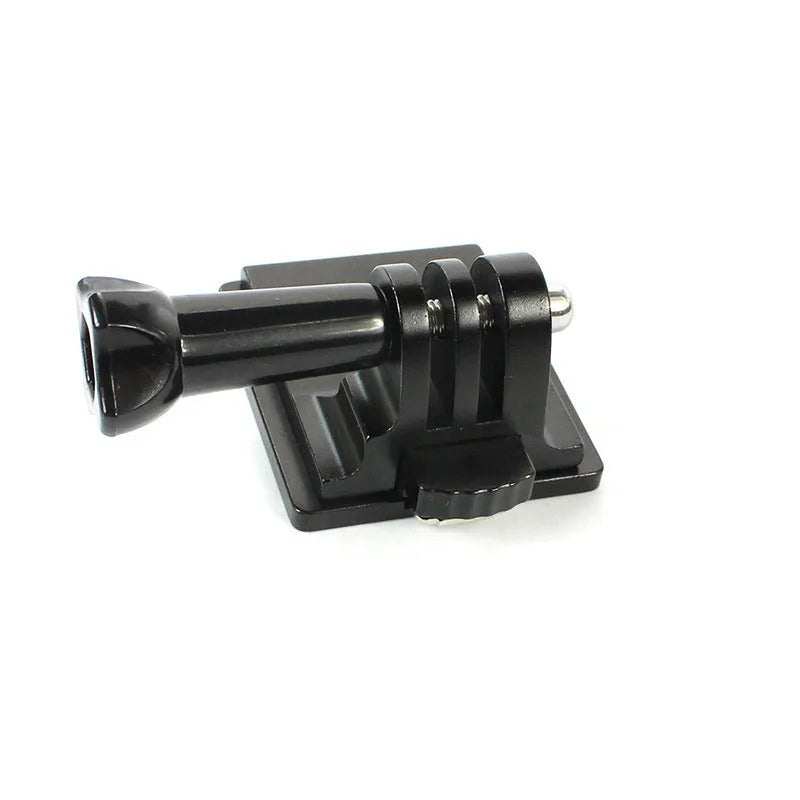 Black aluminium alloy helmet holder with quick-release bracket for GoPro 3 and 4 cameras