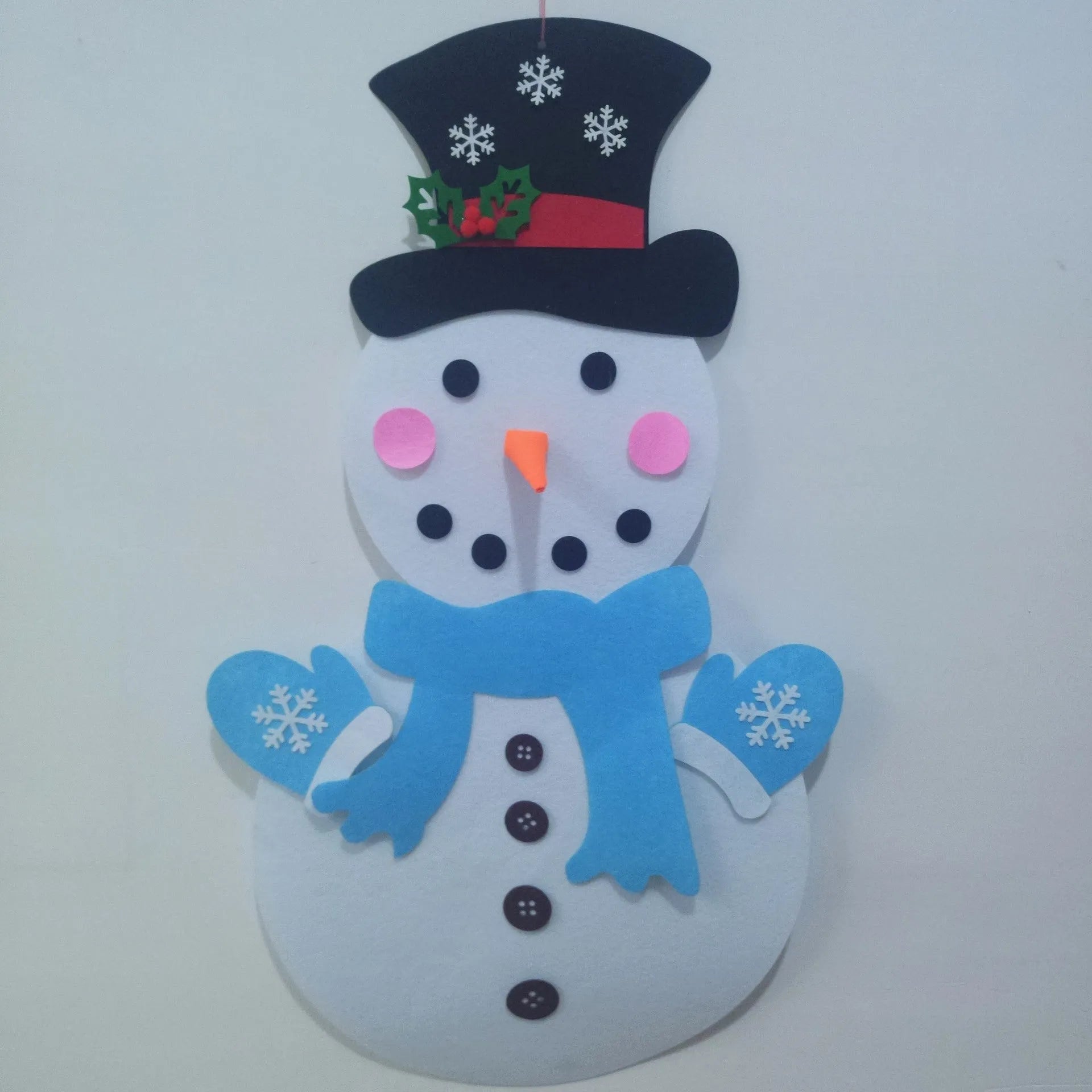 Felt DIY Christmas tree wall hanging craft kit for children, 95x70cm