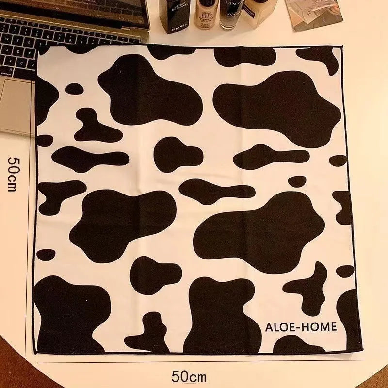 Nylon cartoon animal pattern cosmetic bag showing three size options and colour variations