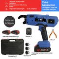 Electric steel bar tying machine with battery and charger for construction site use