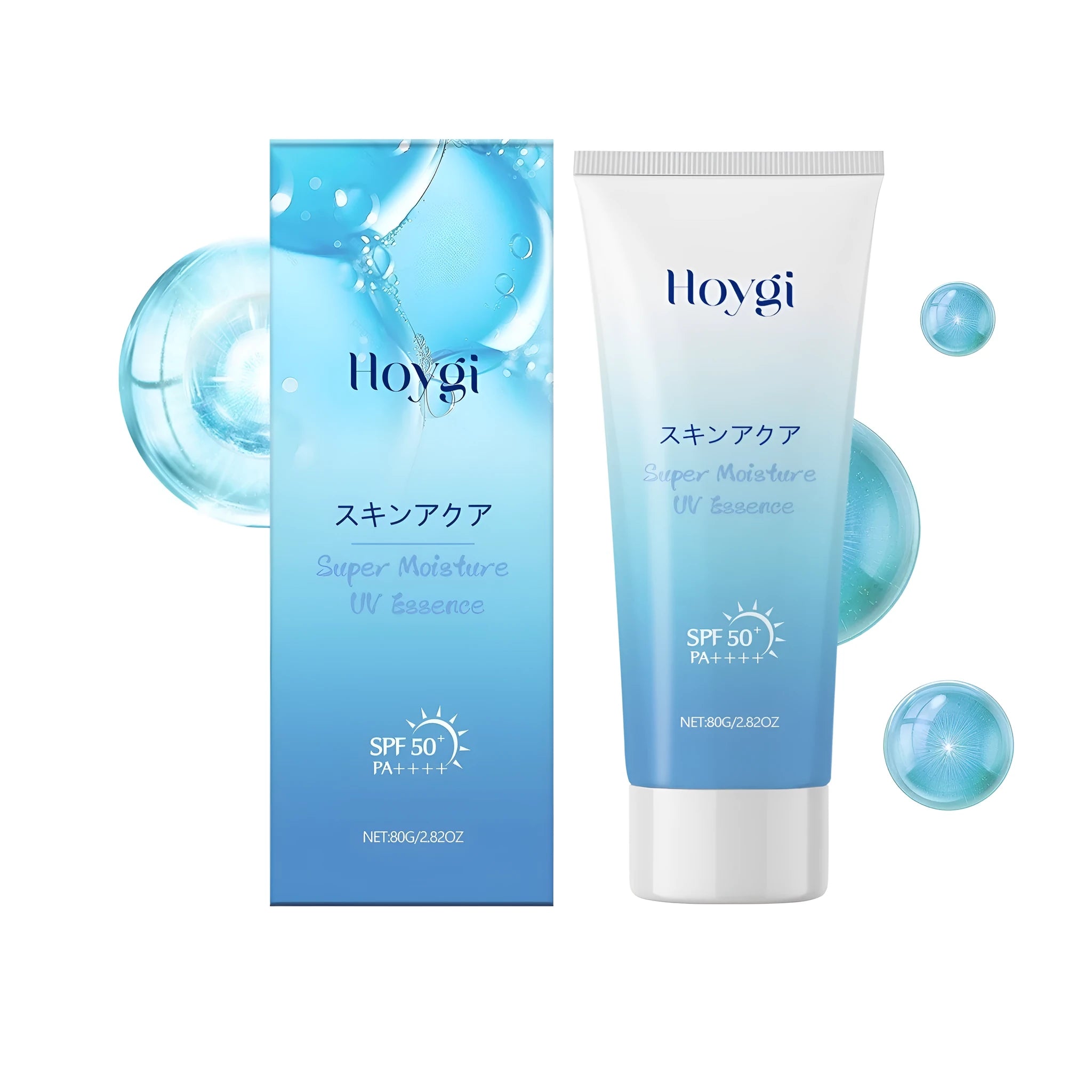 80g tube of hyaluronic acid moisturising facial sunscreen with broad-spectrum protection