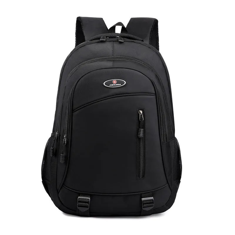 Waterproof school backpack with airpillow straps in black red blue grey colour options