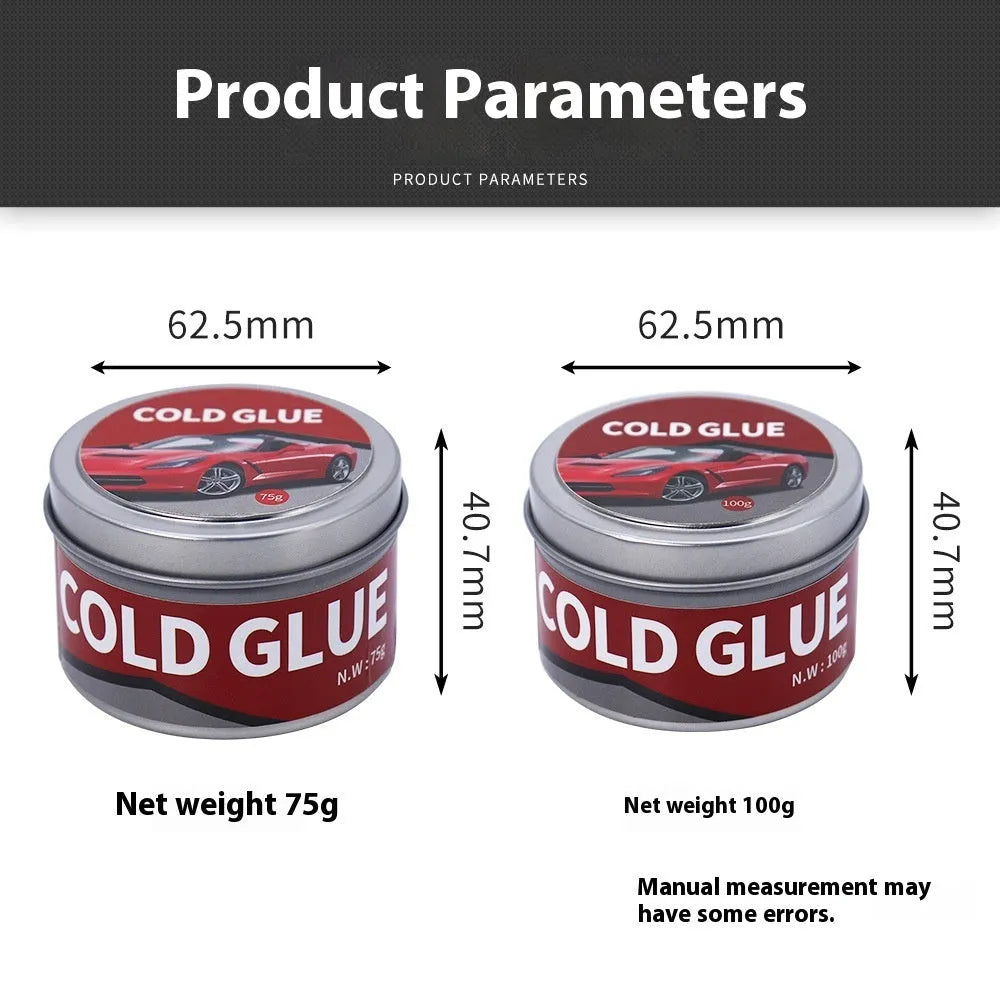 Special cold glue for automobile depression repair in 75g and 100g sizes