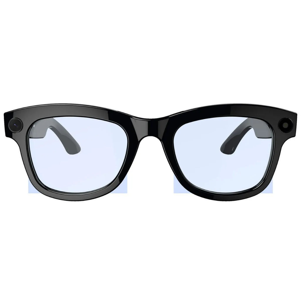 AI translation smart glasses with camera and black lens option