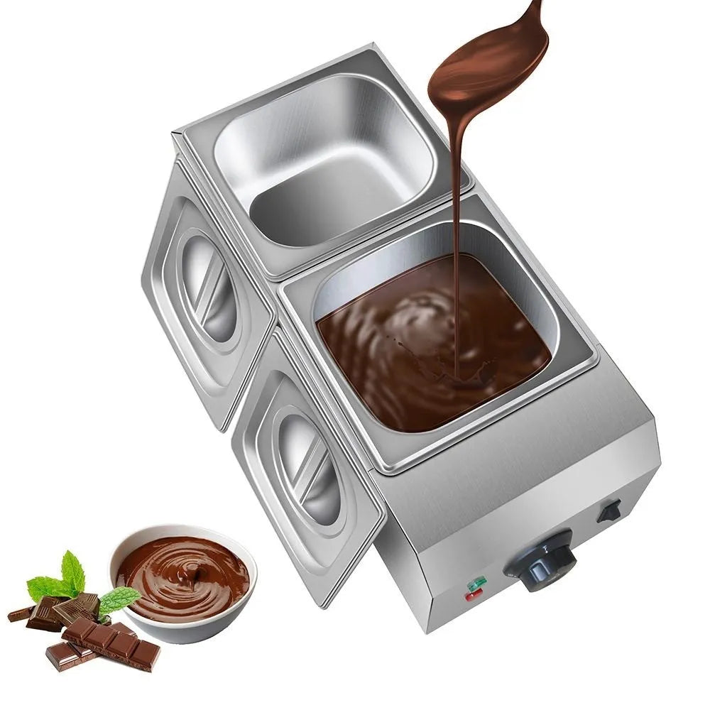 Commercial chocolate melting machine with double pot water insulation heating and temperature control display