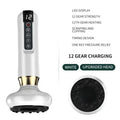 Green electric vacuum cupping massager device with USB charging cable