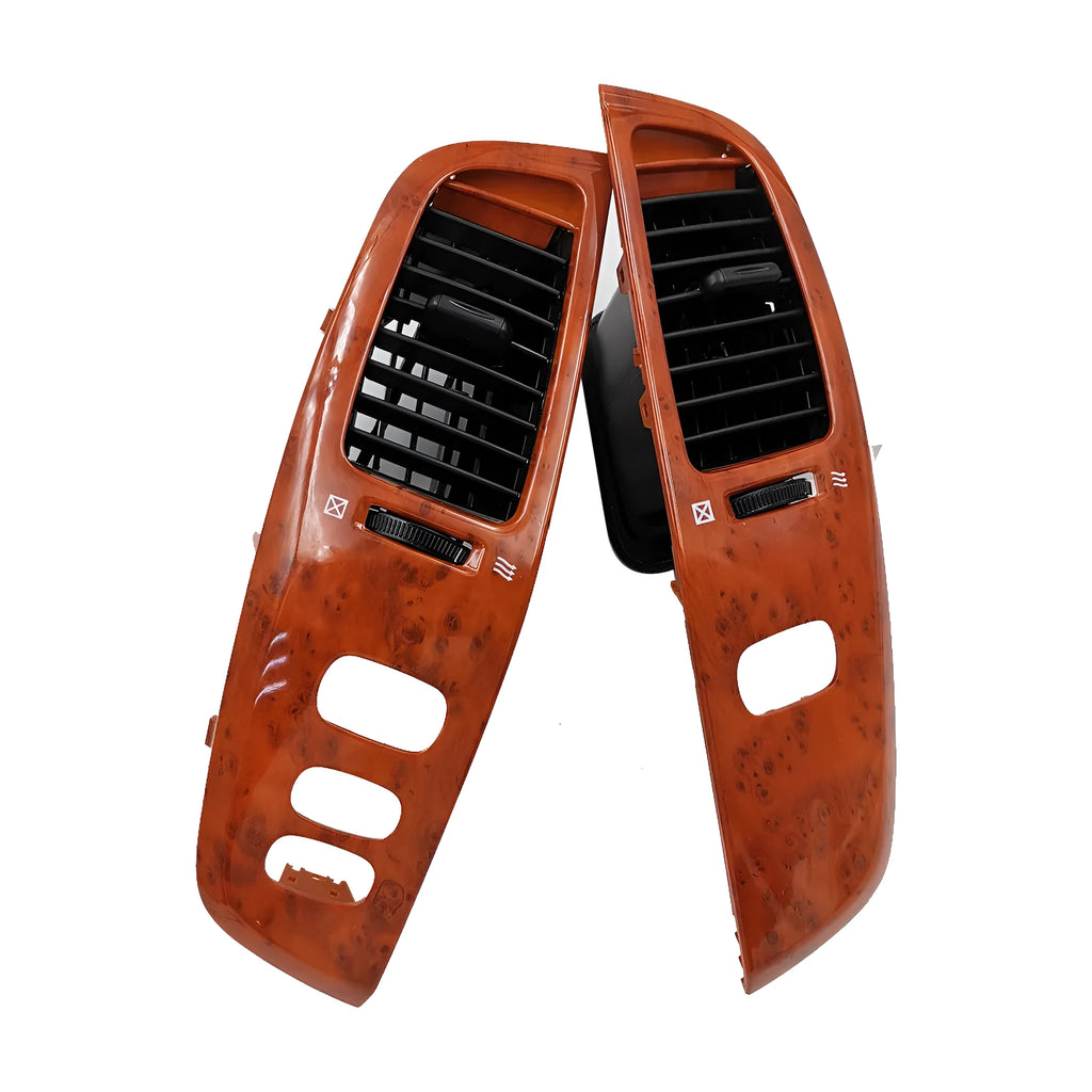ABS plastic air outlet panel in peach wood colour for decorative ventilation covering