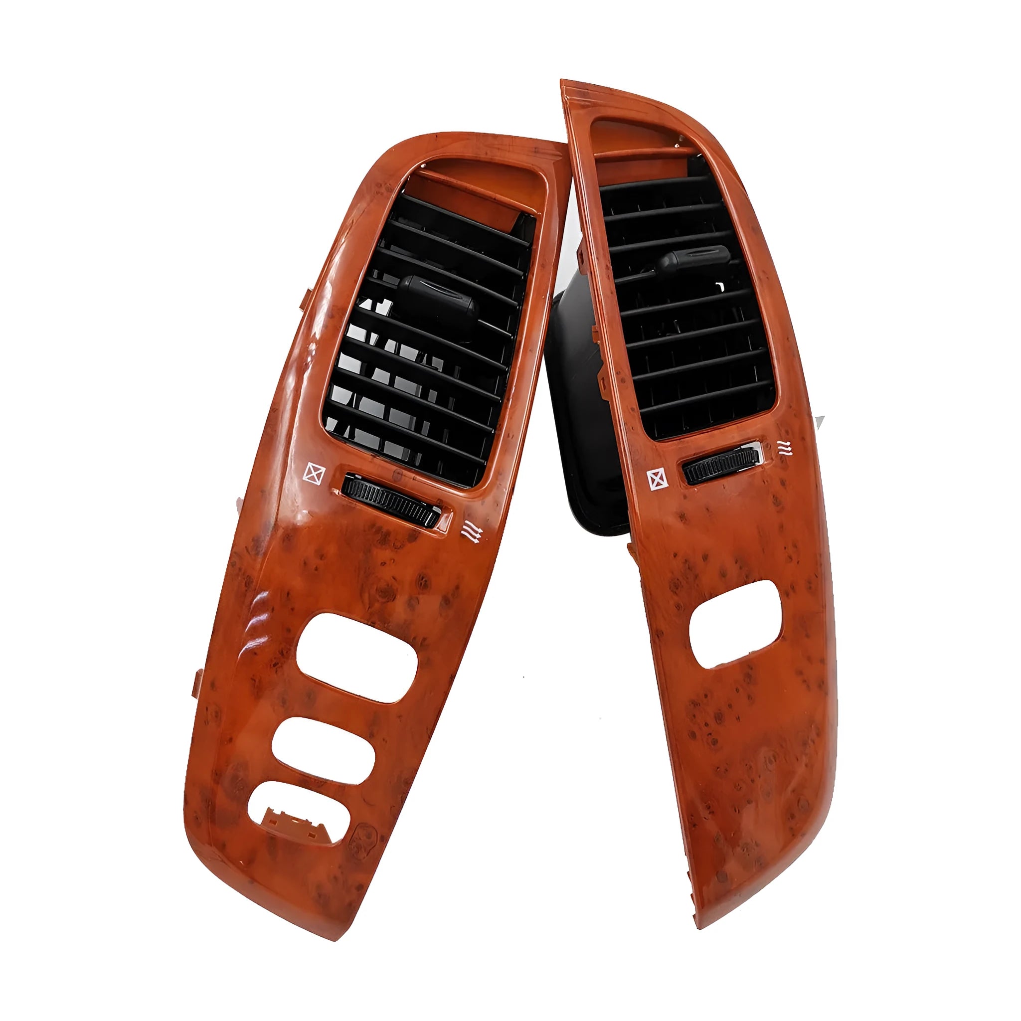 ABS plastic air outlet panel in peach wood colour for decorative ventilation covering