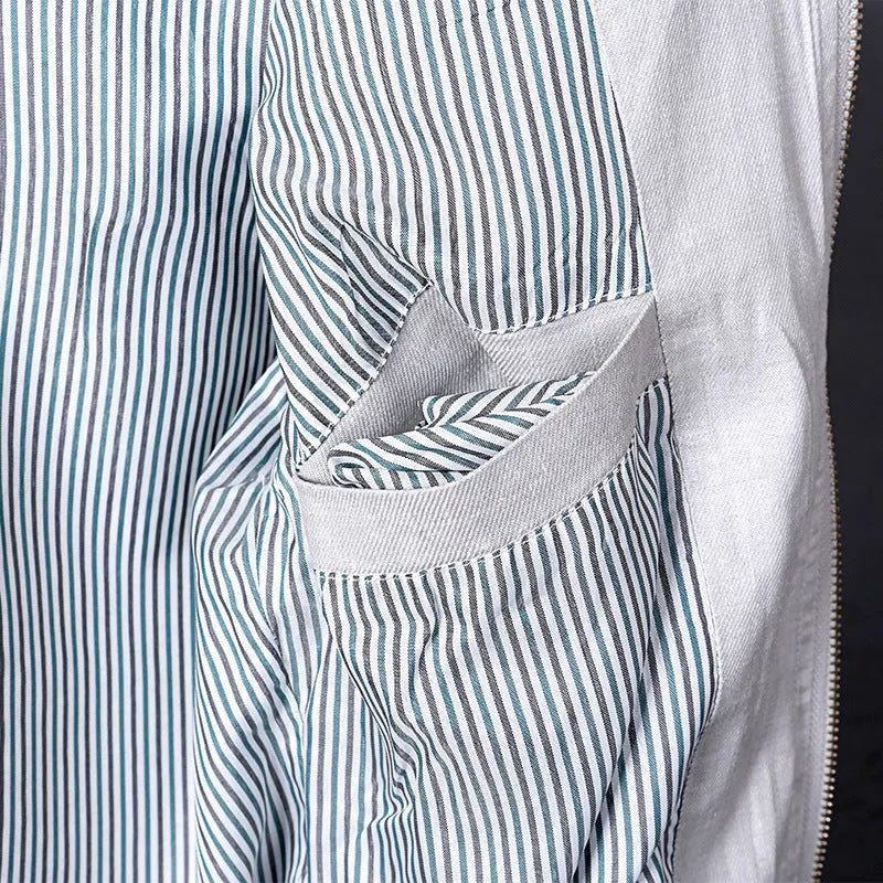Men's thin cotton linen jacket in regular fit available sizes M to 6XL in heather gray, grass green, or blue colours