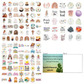 Set of 50 printed graffiti decorative stickers with random patterns for personalisation