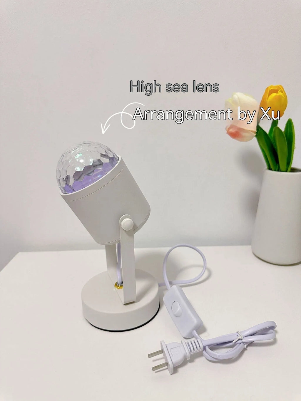 Dynamic water ripple ambience light table lamp with ceiling and desktop mounting styles