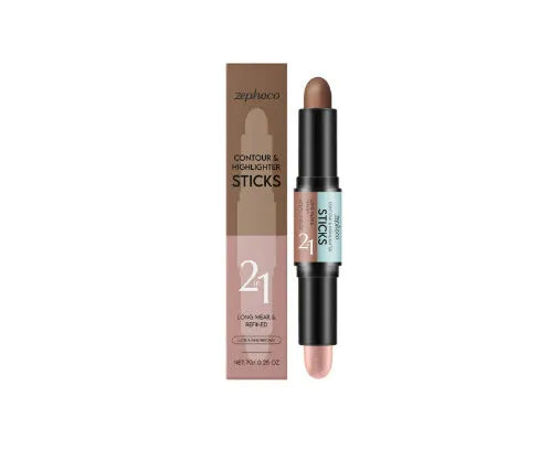 2-in-1 eyebrow highlighter and repair pencil in natural shades for brow definition