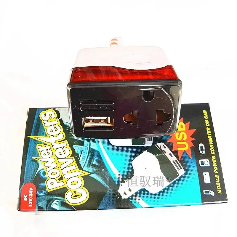 Car power supply transformer charger with USB output for cigarette lighter socket mobile device charging