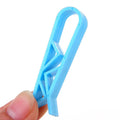 Ten black plastic garbage bag fixing clips for securing bin liners to waste bins
