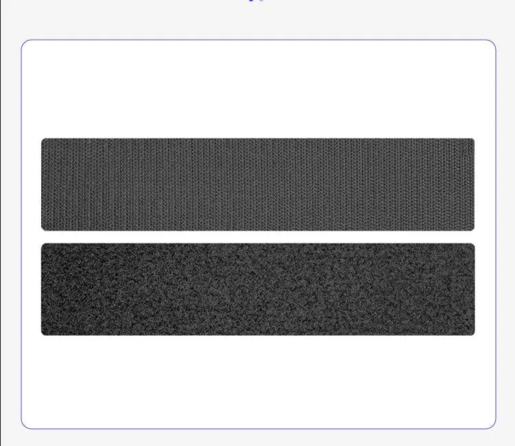 Two pairs of high temperature resistant adhesive Velcro strips for car license plate fixing 100x500mm