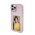 NFC projection screen four-colour E-ink bracket phone case for iPhone Pro models in graphite black with bracket shell