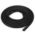 Black rubber sliding door seal for Toyota Hiace high roof vans, 5 metre length