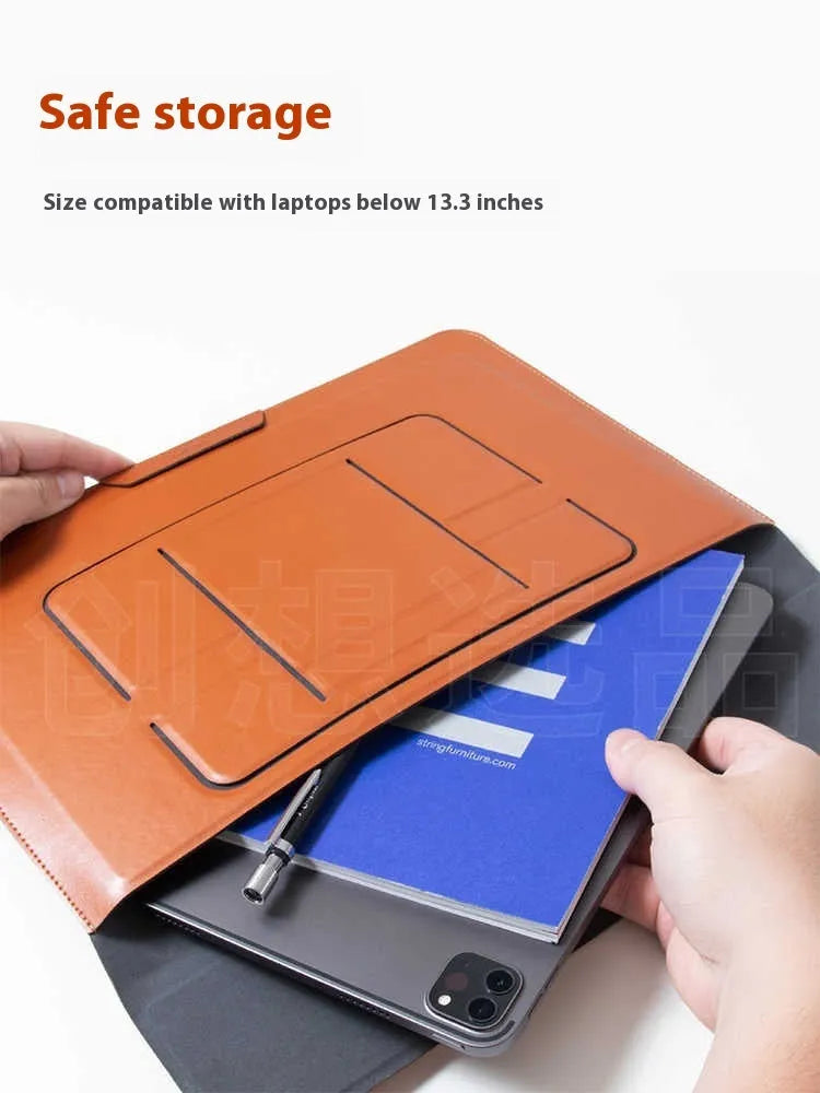 13.3-inch laptop bracket bag with integrated adjustable stand in business style