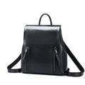 Genuine leather cowhide backpack large size European style with internal organisation pockets