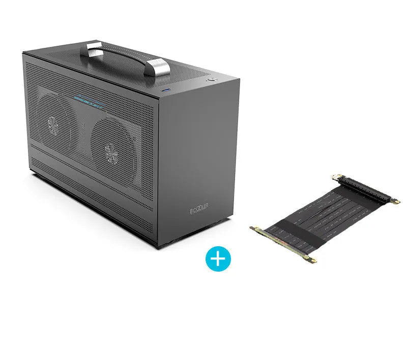 Hummingbird PRO ITX desktop computer case in titanium grey and white colour options