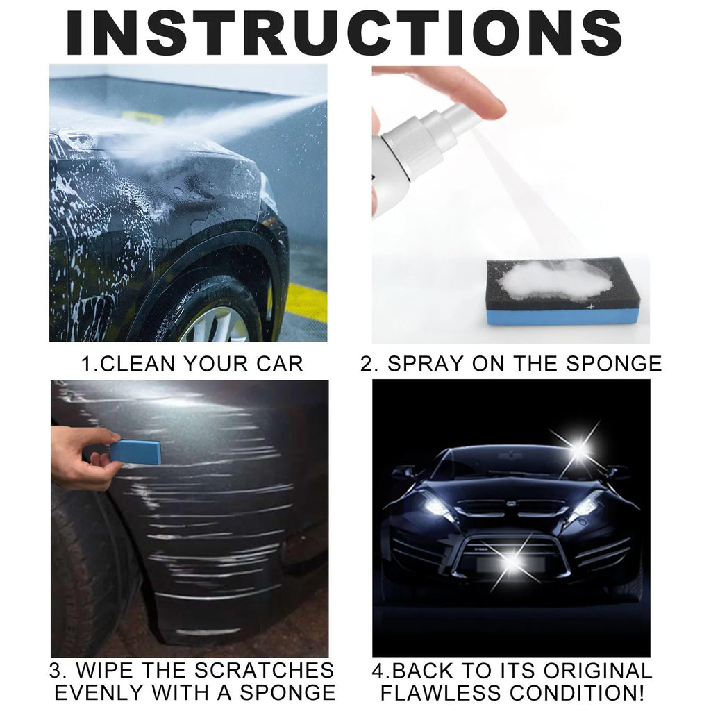 Car scratch repair spray canister for paint surface scratch removal and renovation