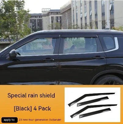 2023 Mitsubishi Outlander window deflectors in black warrior and translucent options