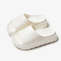 Women's 5.5cm thick fish mouth beach slippers in Beige, Black, Khaki, and Rose Red colours with EVA soles