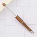 Spinning plastic beaded ballpoint pen in gradient colours showing ABS plastic construction