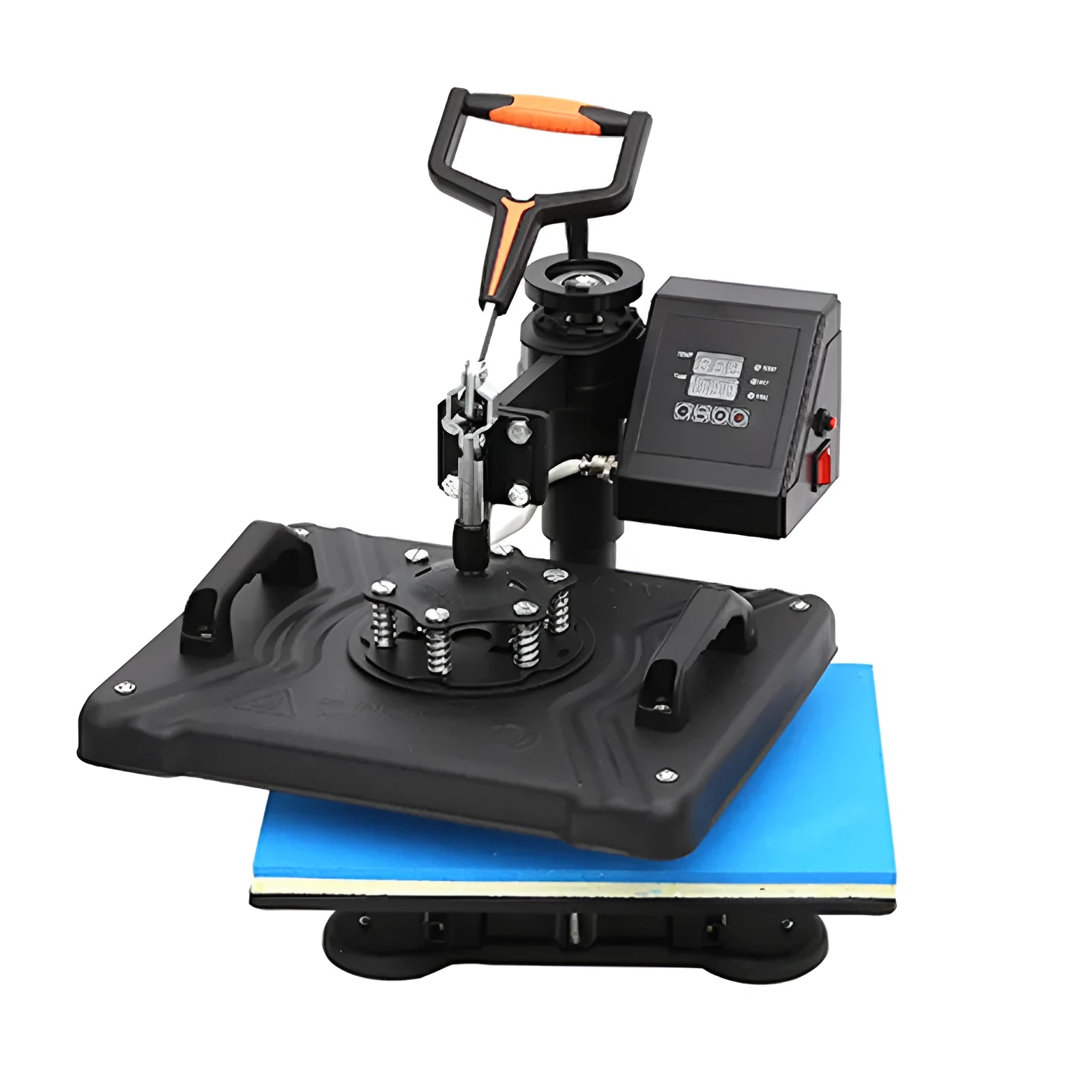 Black thermal transfer machine for clothing with 70x70cm plate and international plug options