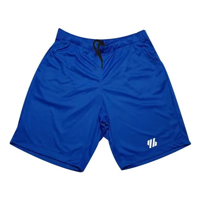 Loose-fitting metal silk sports shorts in a choice of nine colours including army green, red, and sapphire blue.