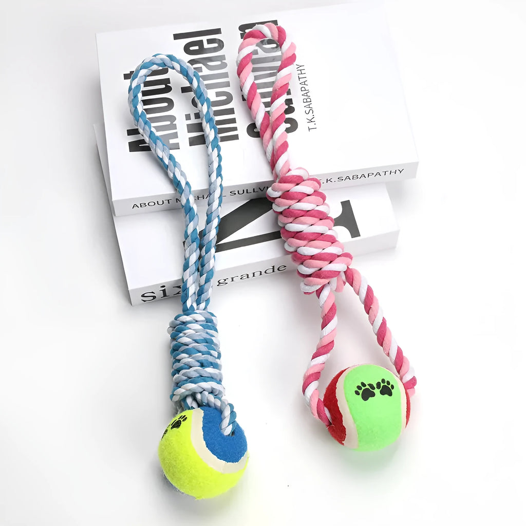 38cm red white and blue white cotton rope dog toy for medium large breed vent relieving