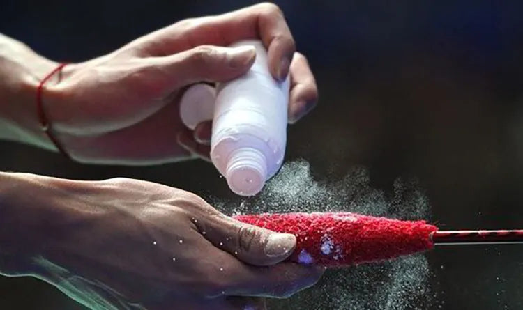 White magnesium carbonate sports anti-slip powder container for badminton tennis weightlifting grip