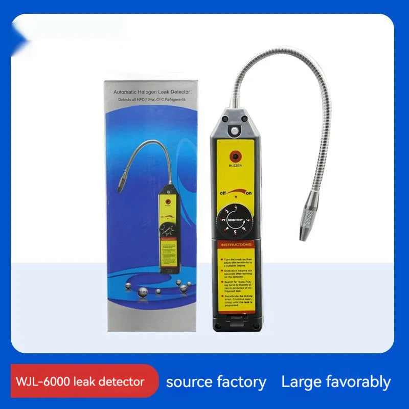 WJL-6000 electronic halogen refrigerant leak detector with 20cm probe for automotive systems