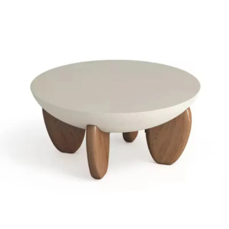White solid wood adjustable height coffee table with storage compartments