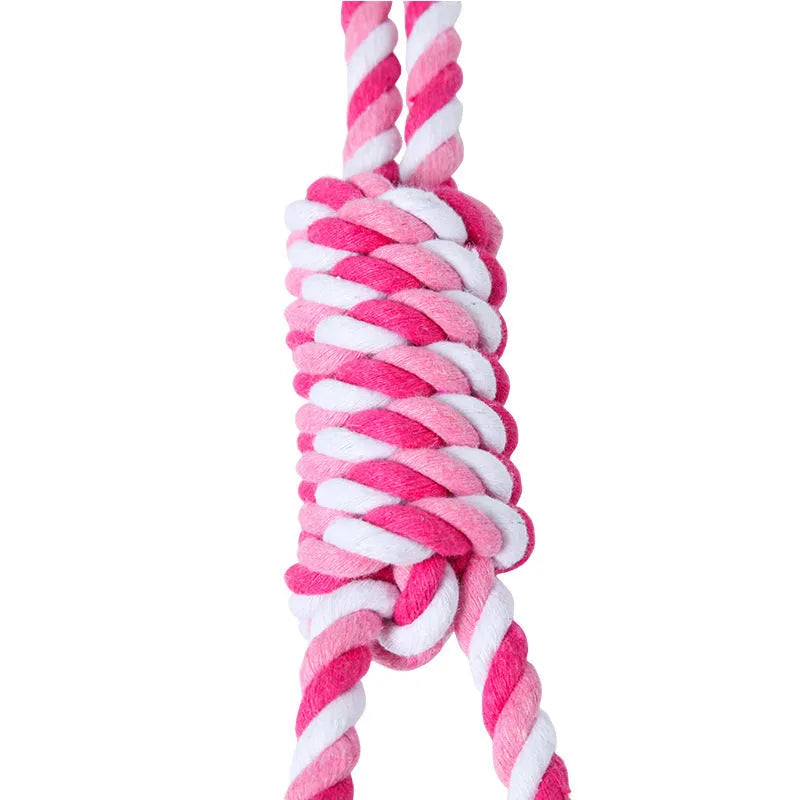 38cm red white and blue white cotton rope dog toy for medium large breed vent relieving