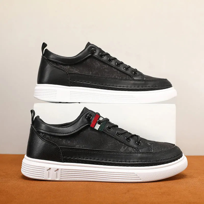 Men's high-top canvas sneakers in black, grey, or green with round toe and PVC sole