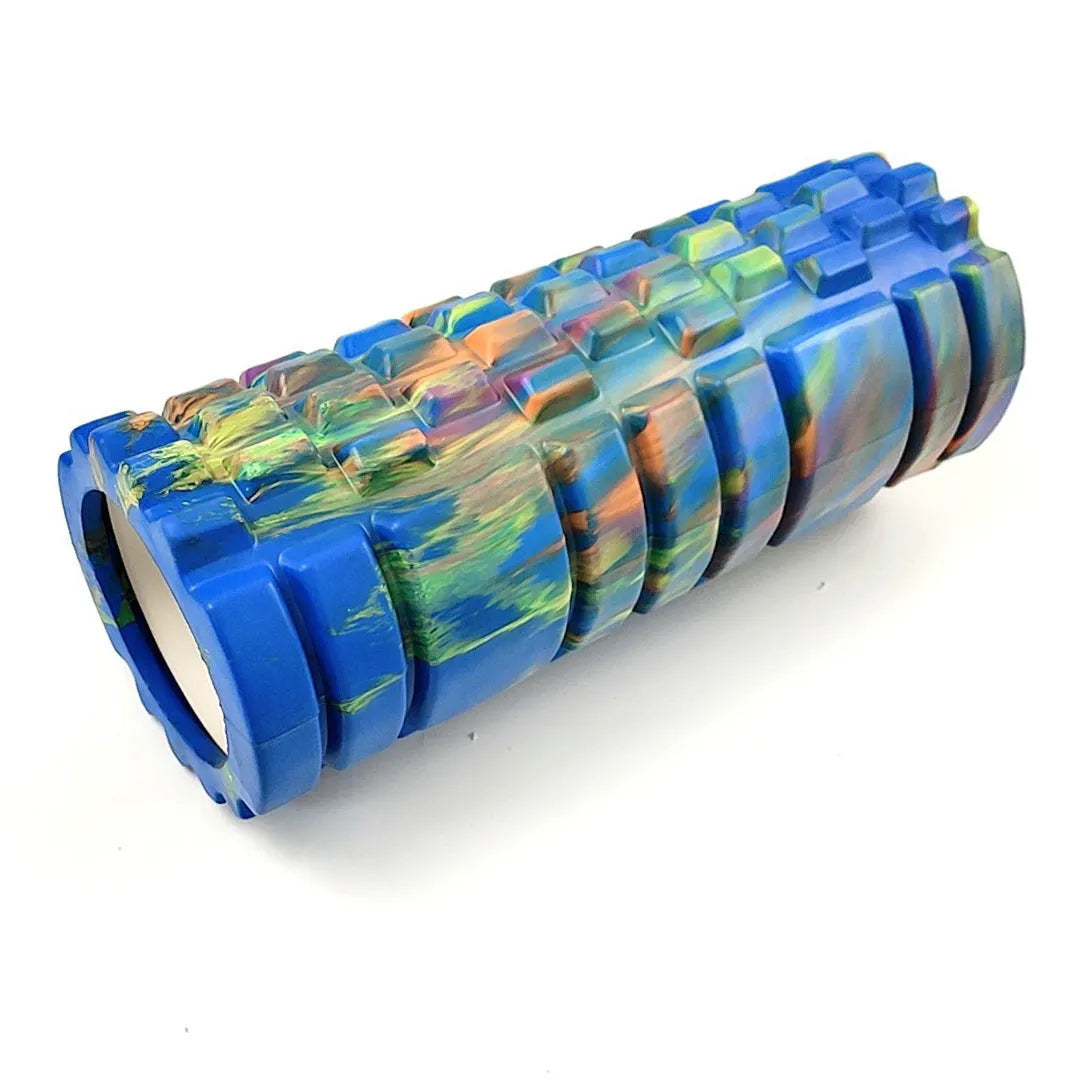 33cm long camouflage pattern EVA foam roller in assorted colour combinations.