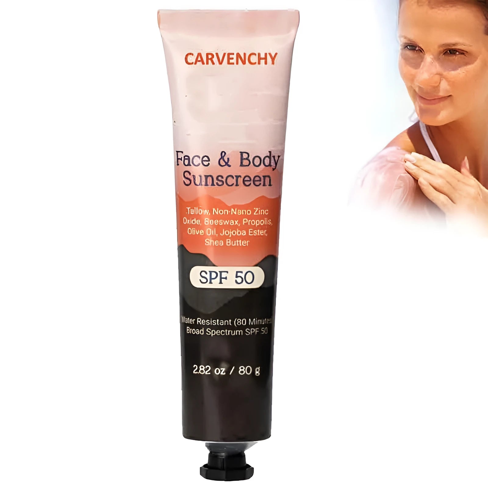 96g tube of natural mineral sunscreen for face and body with moisturising properties